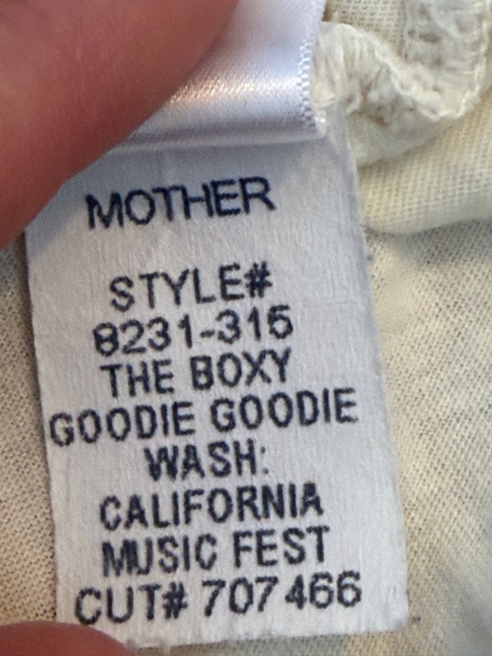 Mother The Boxy Goodie Goodie California Music Fest Tee - L - Picture 5 of 8